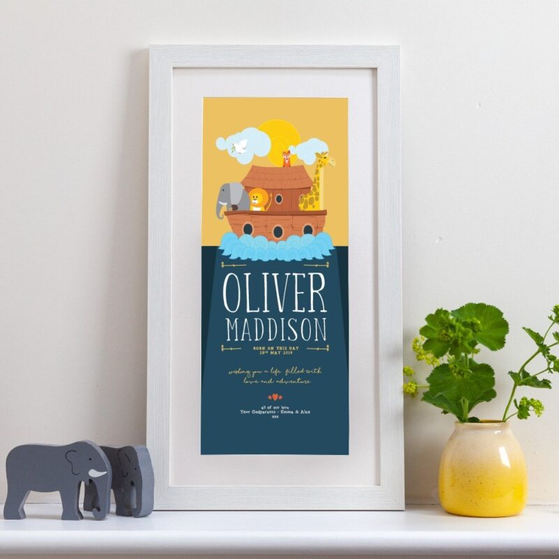 personalised prints - christening gifts from godparents