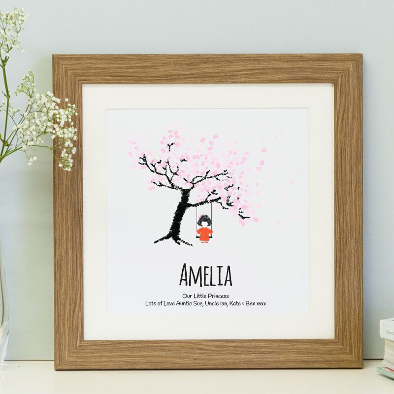 personalised print cherry blossom
