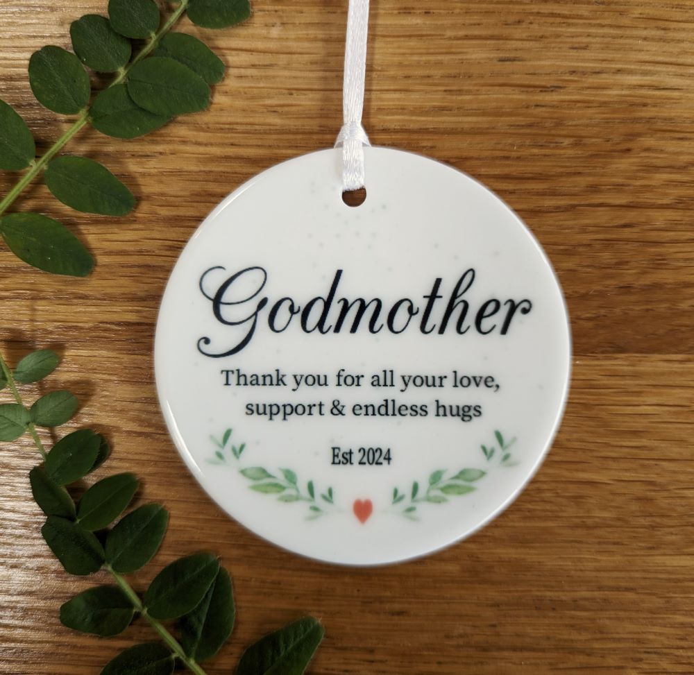 Godmother thank you gift hugs