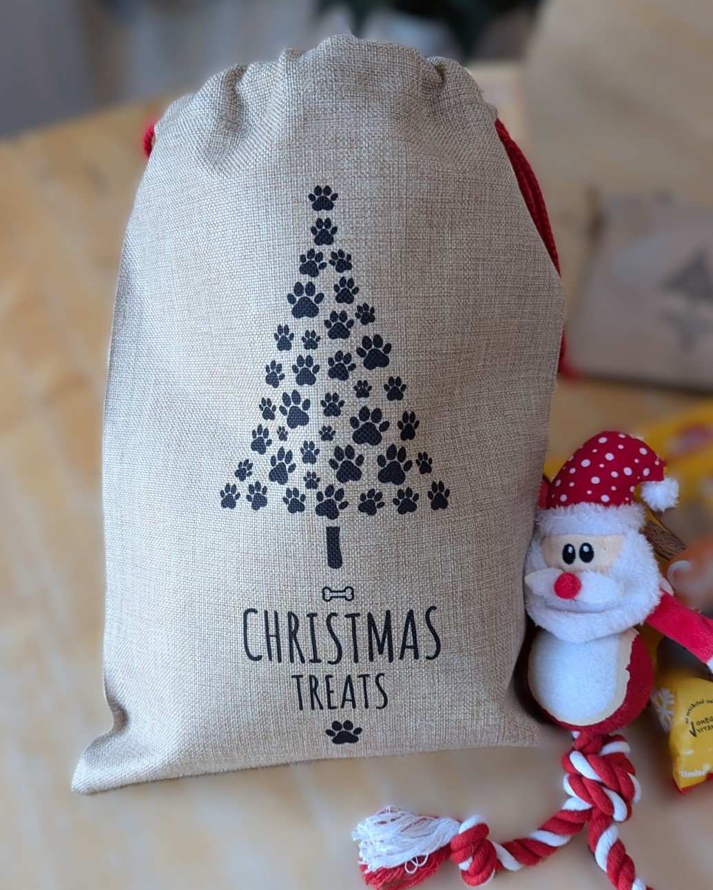 Dog Christmas Treats Bag Medium (30 x 40cm)