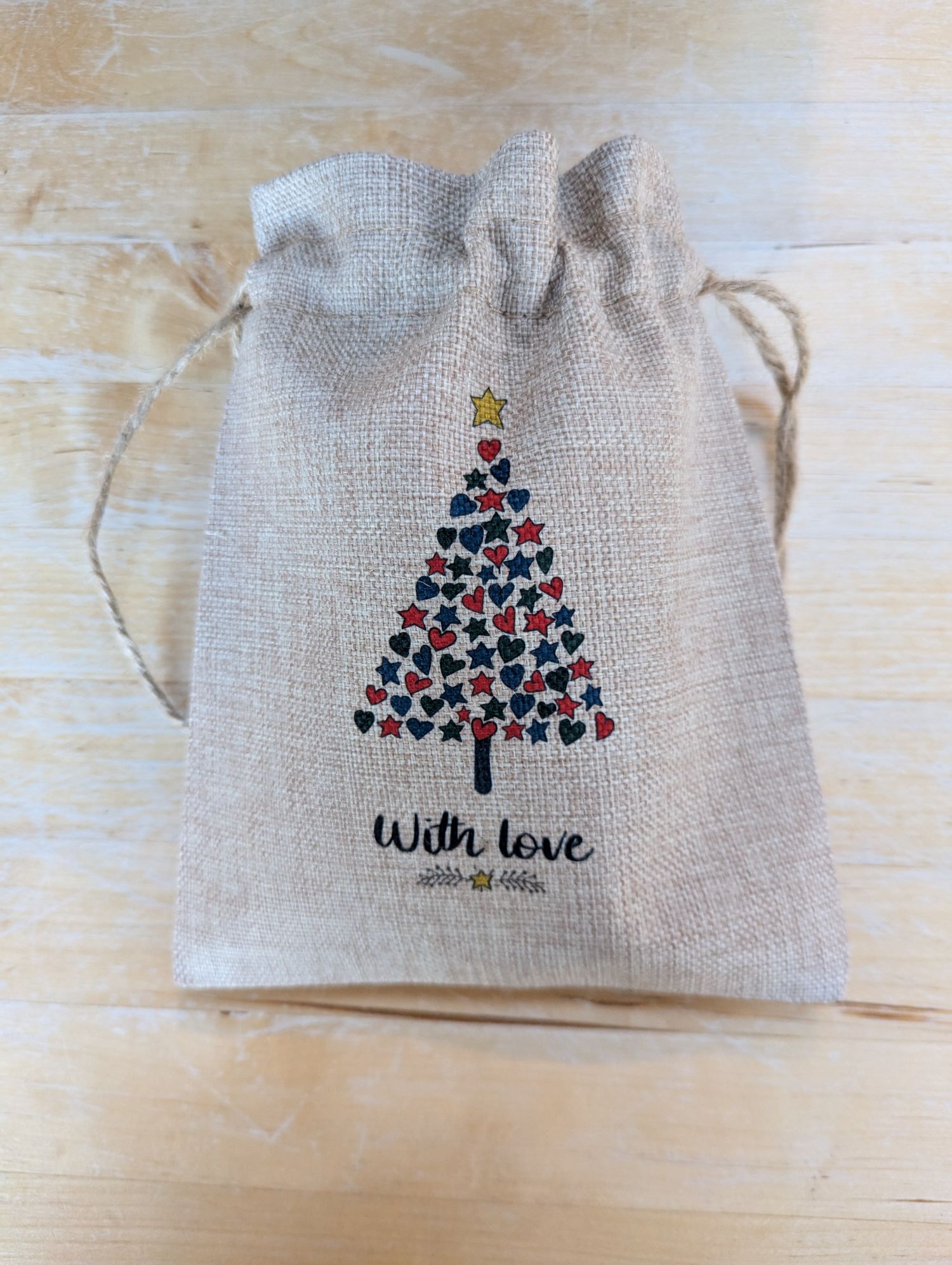 Small tree of hearts gift bag