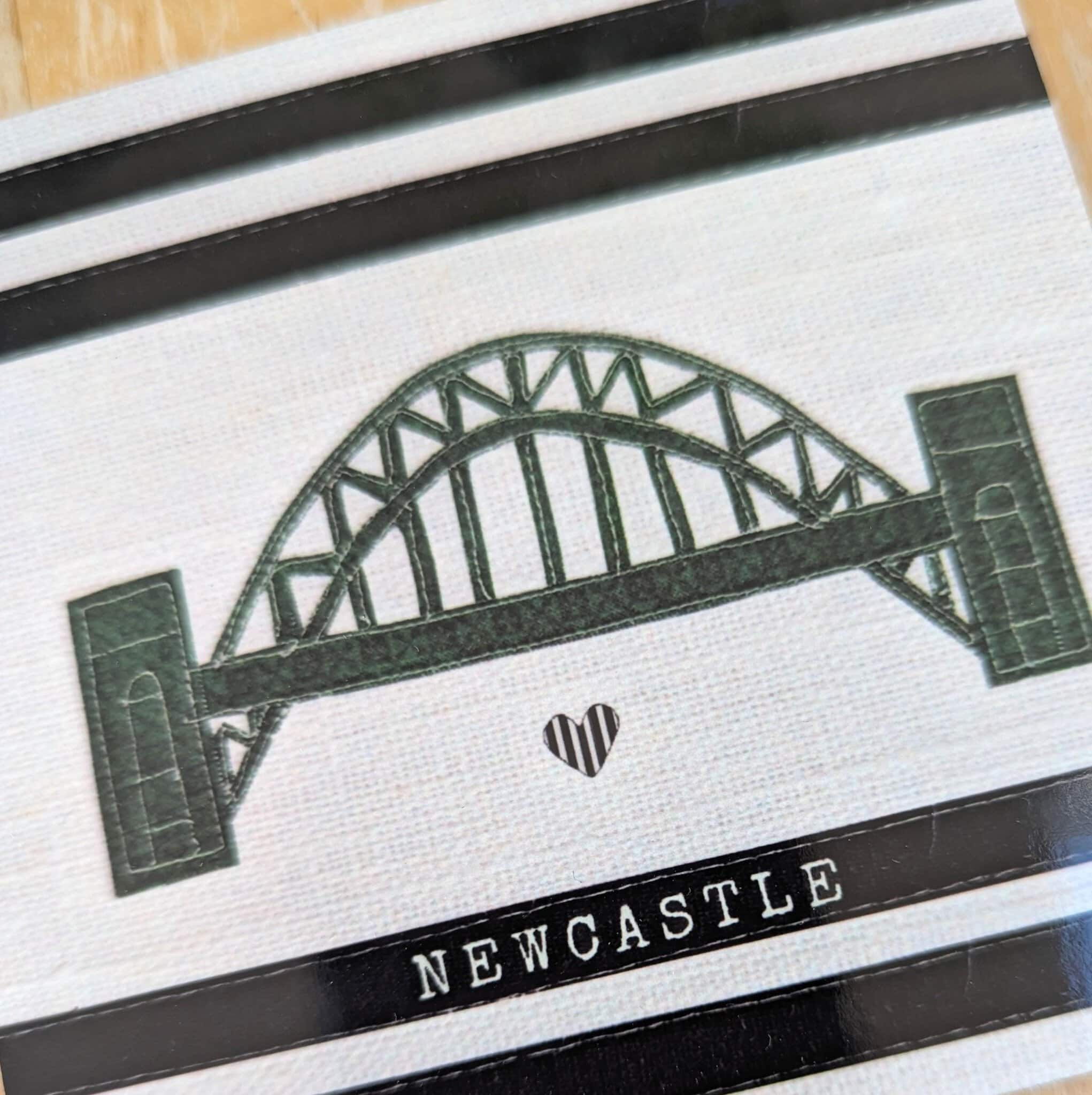 Newcastle Tyne Bridge Coaster – Textile Design – view 4