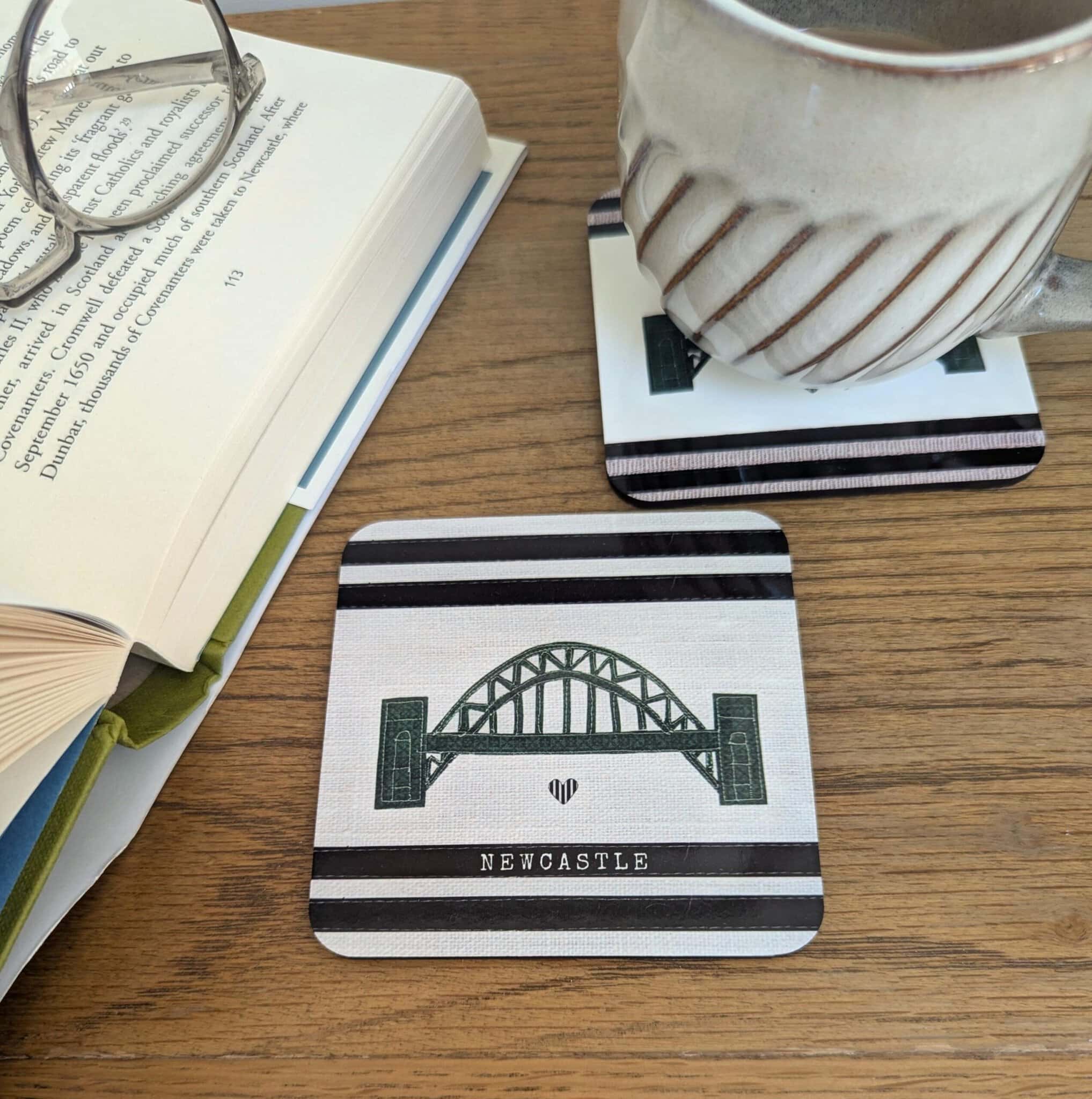 Newcastle Tyne Bridge Coaster – Textile Design – view 2
