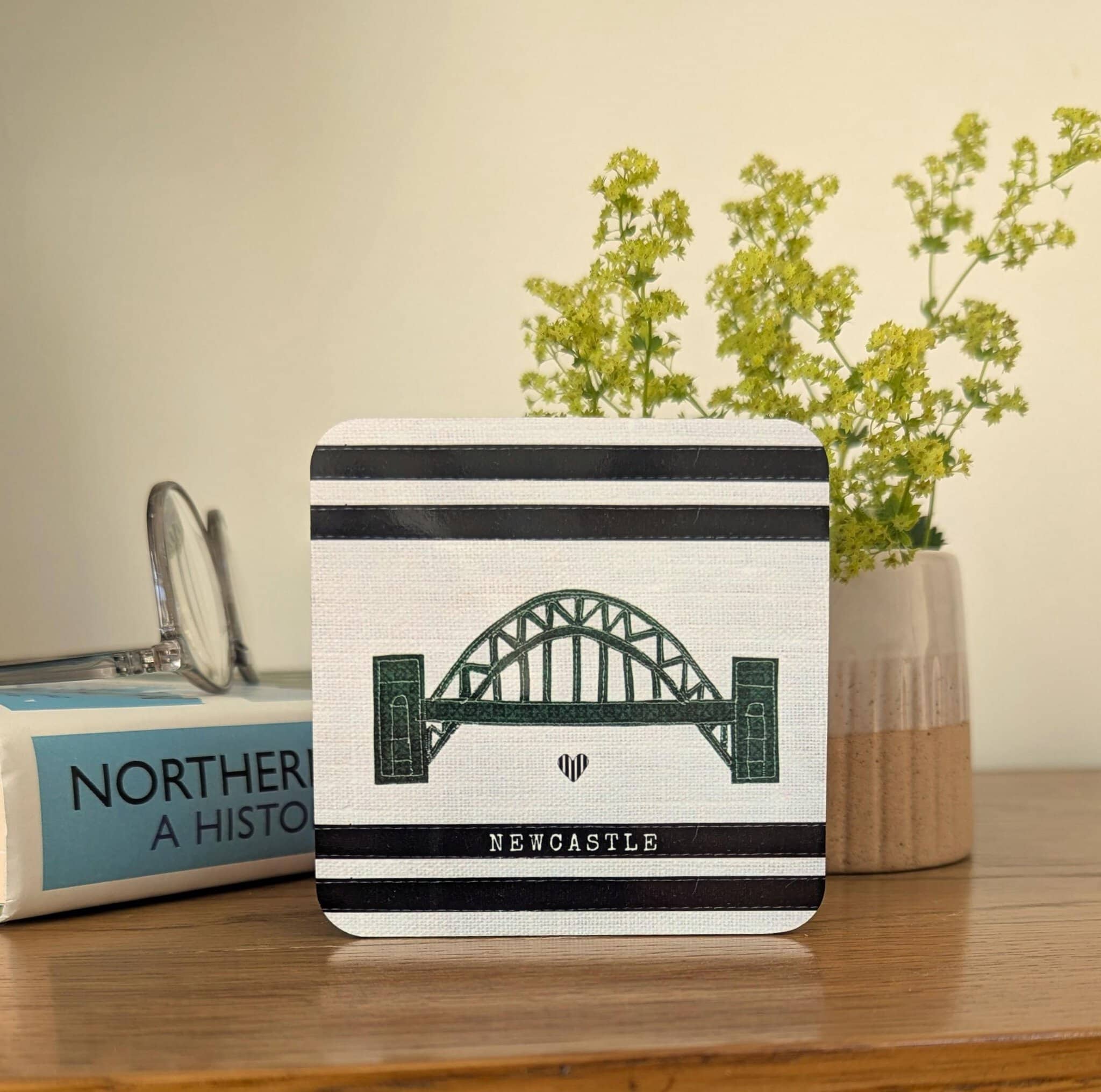 Newcastle Tyne Bridge Coaster – Textile Design – view 3